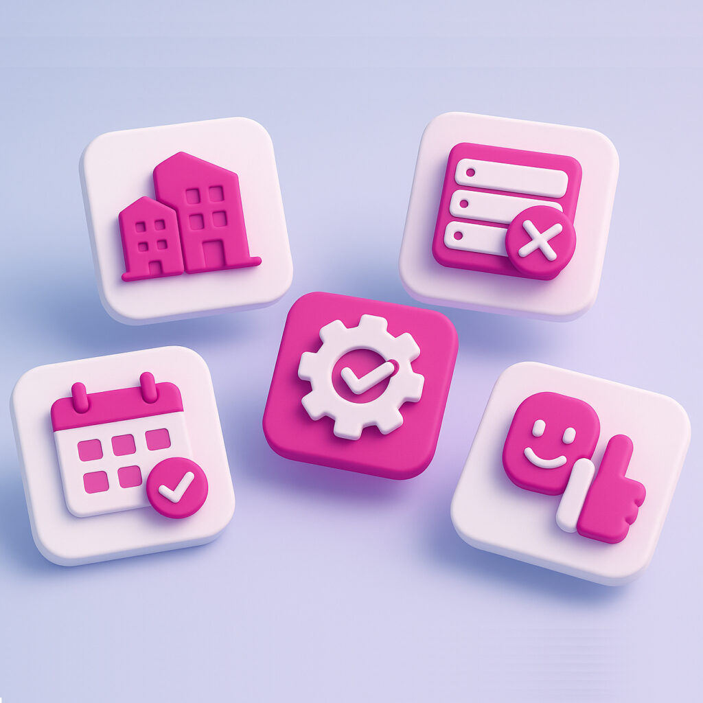 Kunstmatige Intelligentie illustratie met computer die automatisch emails, verkoopcijfers en facturen analyseert